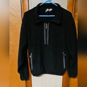 The North Face Black Fleece With Aztec Trim Jacket